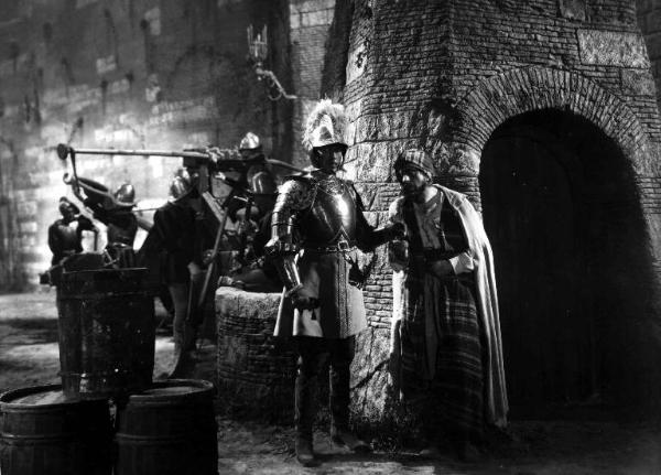 Scena del film "Capitan Tempesta" - Corrado D'Errico - 1941 - L'attore Rafael Rivelles