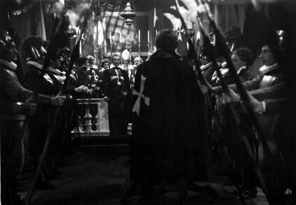 Scena del film "Caravaggio, il pittore maledetto" - Regia Goffredo Alessandrini - 1941 - Attori non identificati