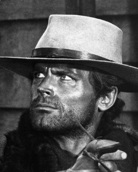 Scena del film "La collina degli stivali" - Regia Giuseppe Colizzi - 1969 - L'attore Terence Hill in un primo piano