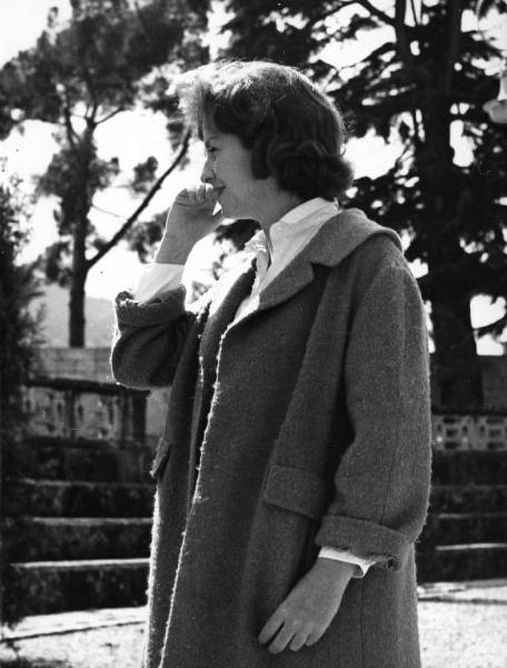 Fotografia del film "I delfini" - Regia Francesco Maselli 1960 - L'attrice Betsy Blair di profilo.