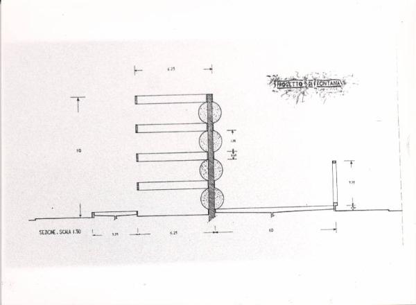 Sezione della Fontana monumentale di Como