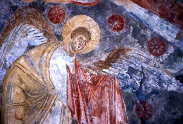 Oratorio di S. Fedelino / Particolare della decorazione pittorica dell'abside