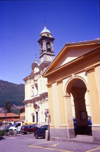 Scorcio sulla chiesa di S. Stefano e sul portico del lavatoio