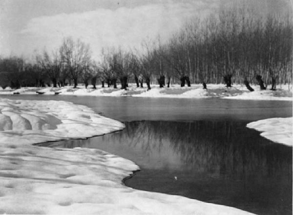 Pavia - Paesaggio innevato