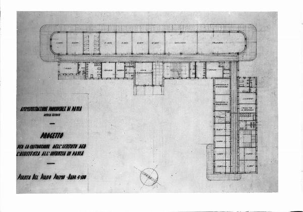 Riproduzione - Progetto dell'Istituto provinciale per l'Assistenza all'Infanzia "Sante Zennaro" di Pavia