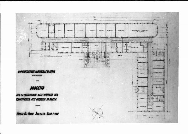 Riproduzione - Progetto dell'Istituto provinciale per l'Assistenza all'Infanzia "Sante Zennaro" di Pavia