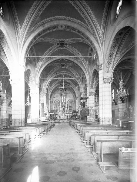 Palestro (Pv) - chiesa - S. Martino di Tours - interno - navate