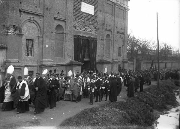 Pavia - chiesa - S. Maria delle Grazie (o S. Teresa) - corteo - traslazione corpo Cardinal Riboldi