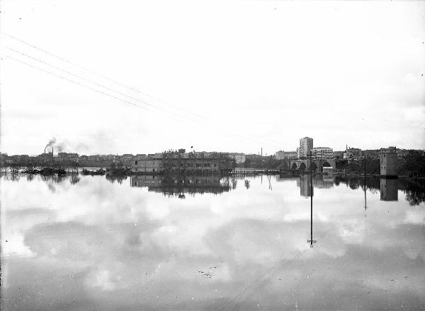 Pavia - Lungo Ticino - Ponte dell¿Impero in costruzione