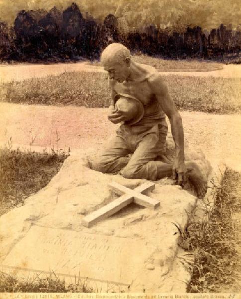 Scultura - Monumento sepolcrale - Monumento Erminia Bianchi - Giulio Branca - Milano - Cimitero Monumentale