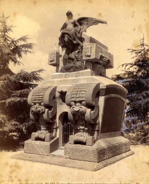 Scultura - Monumento sepolcrale - Edicola Famiglia Pierd'Houy - Primo Giudici - Milano - Cimitero Monumentale