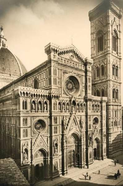 Firenze - Cattedrale di S. Maria del Fiore e campanile di Giotto