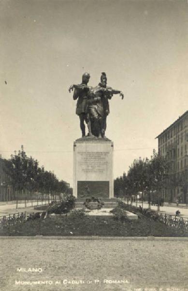 Monumento ai caduti - Monumento ai caduti di Porta Romana - Enrico Saroldi - Milano - Via Tiraboschi