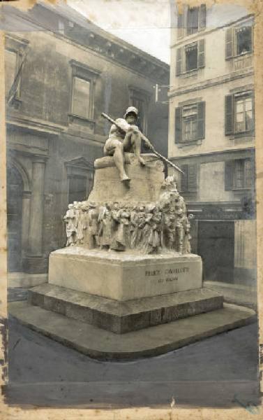 Monumento celebrativo - Monumento a Felice Cavallotti - Ernesto Bazzaro - Milano - Piazza Pio XI già della Rosa