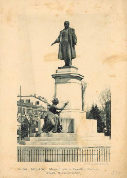 Monumento celebrativo - Monumento a Camillo Cavour - Odoardo Tabacchi e Antonio Tantardini - Milano - Piazza Cavour