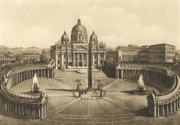 Città del Vaticano - Piazza e basilica di S. Pietro