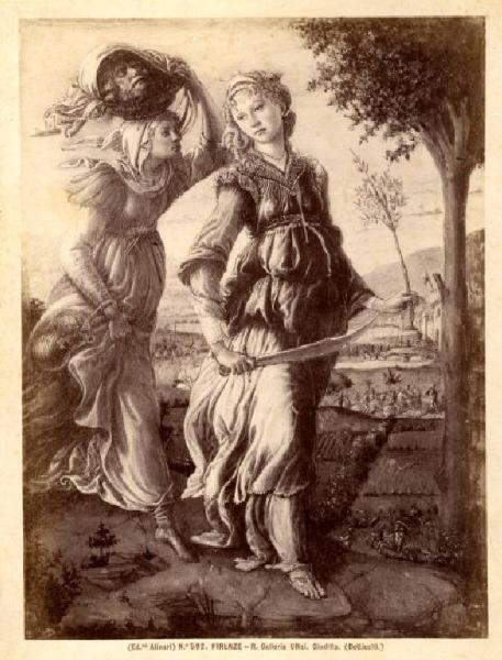 Dipinto - Il ritorno di Giuditta a Betulia - Sandro Botticelli - Firenze - Galleria degli Uffizi
