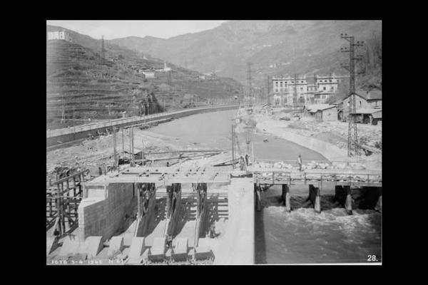 Società Elettrica Cisalpina - Lago Salarno - Cantiere - Bacino