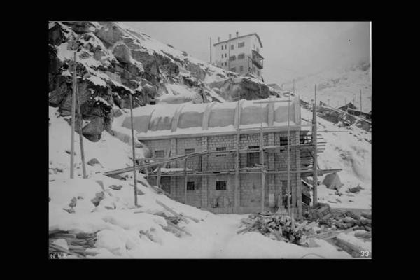 Società Elettrica Cisalpina - Lago Salarno - Cantiere - Centrale idroelettrica