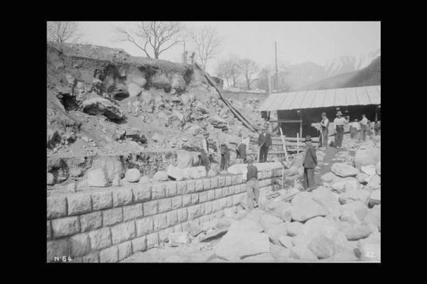 Società Elettrica Cisalpina - Val Palobbia - Cantiere - Impresa Garattini - Operai al lavoro