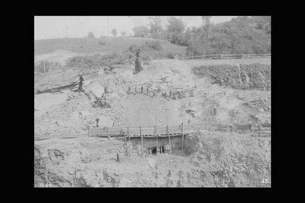 Società Elettrica Cisalpina - Val Palobbia - Cantiere - Impresa Garattini - Opere di contenimento di una frana