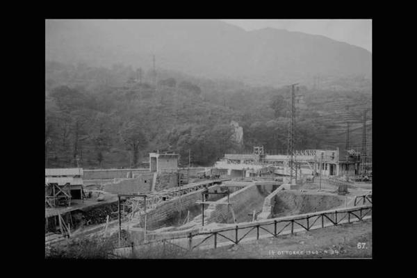 Società Elettrica Cisalpina - Valle Camonica - Cantiere - Opere di canalizzazione