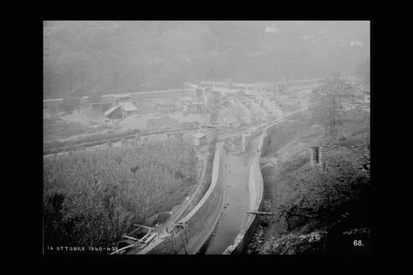 Società Elettrica Cisalpina - Valle Camonica - Cantiere - Opere di canalizzazione