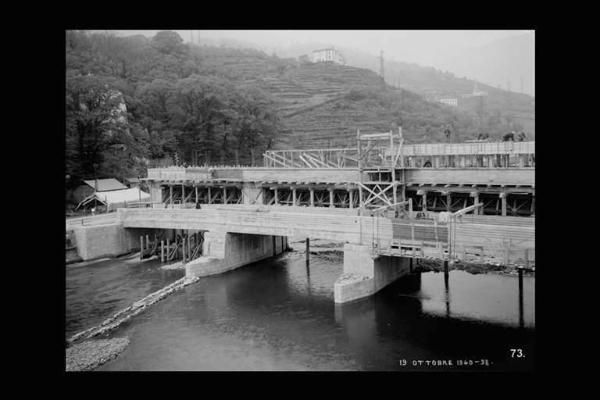 Società Elettrica Cisalpina - Canale Cedegolo Cividate - Cantiere - Ponte