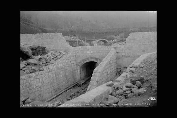 Società Elettrica Cisalpina - Canale Cedegolo Esine - Presa del torrente San Maurizio