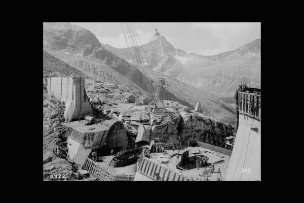 Società Edison - Lago Pantano d'Avio - Diga - Cantiere