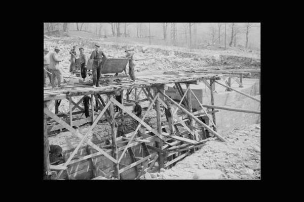 Società Edison - Val d'Avio - Cantiere - Opere di canalizzazione