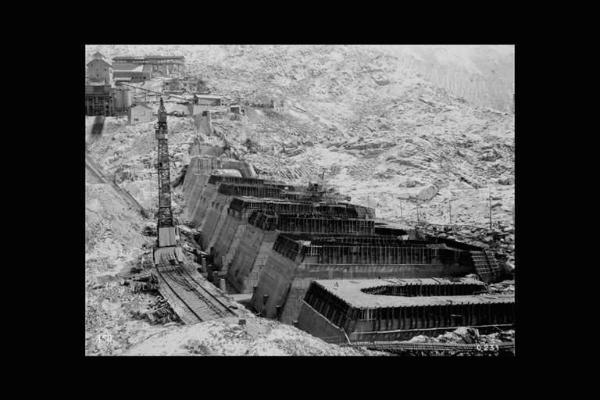 Società Edison - Lago Pantano d'Avio - Diga - Cantiere