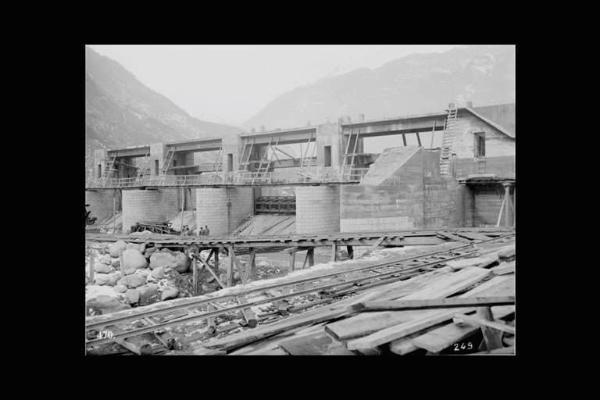 Società Edison - Valle Camonica - Cantiere - Opera di presa