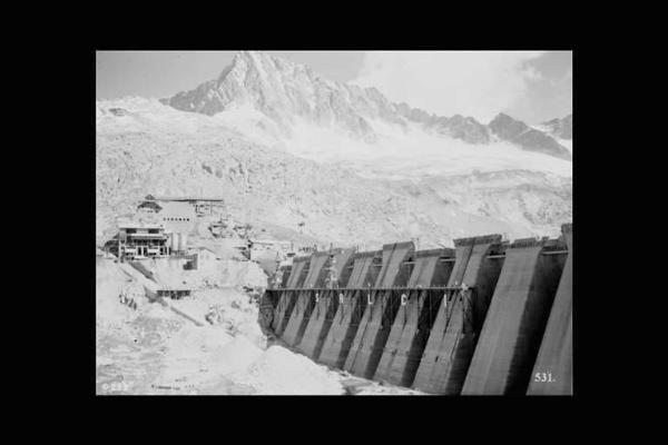 Società Edison - Lago Pantano d'Avio - Diga - Cantiere