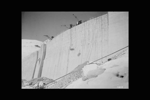 Società Edison - Lago Pantano d'Avio - Diga - Cantiere