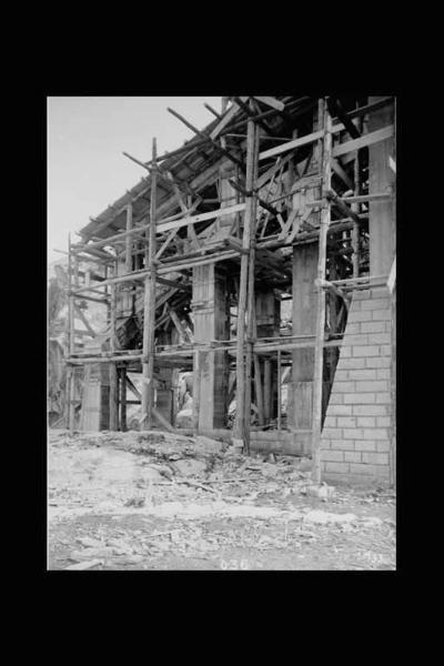 Società Edison - Valle Camonica - Cantiere - Stazione di teleferica in costruzione