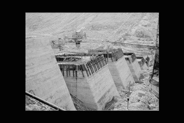 Società Edison - Lago Pantano d'Avio - Diga - Cantiere