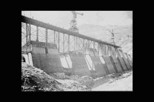 Società Edison - Lago Pantano d'Avio - Diga - Cantiere