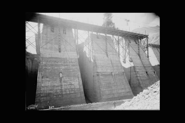 Società Edison - Lago Pantano d'Avio - Diga - Cantiere