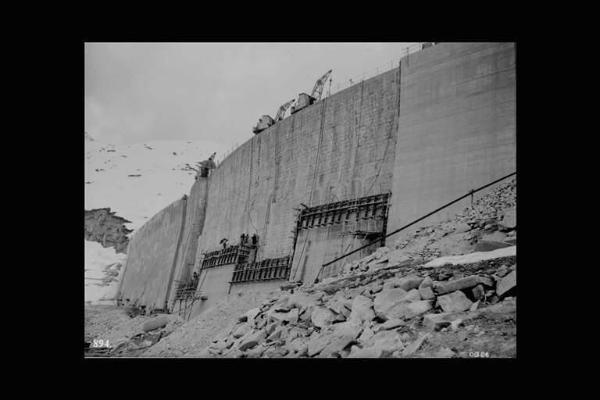 Società Edison - Lago Salarno - Diga - Cantiere - Lavori di ultimazione