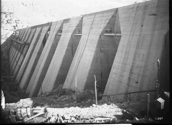 Società Edison - Lago Pantano d'Avio - Diga - Cantiere