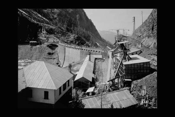 Società Edison - Lago d'Arno - Diga - Cantiere