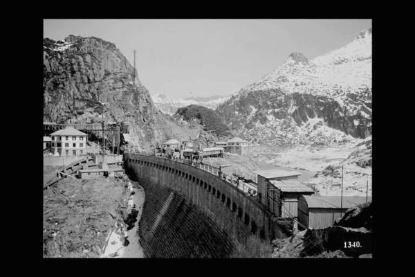 Società Edison - Lago d'Arno - Diga - Cantiere - Panorama