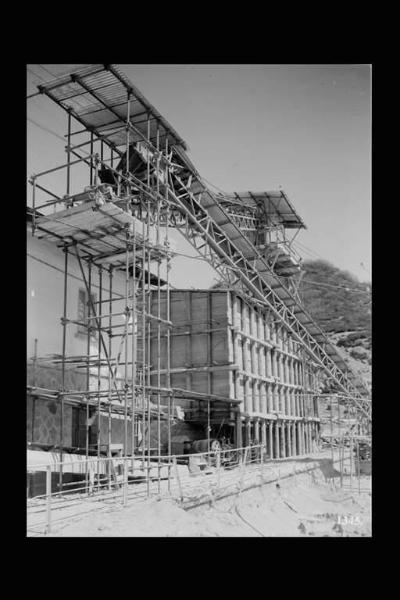 Società Edison - Lago d'Arno - Diga - Cantiere - Nastro trasportatore