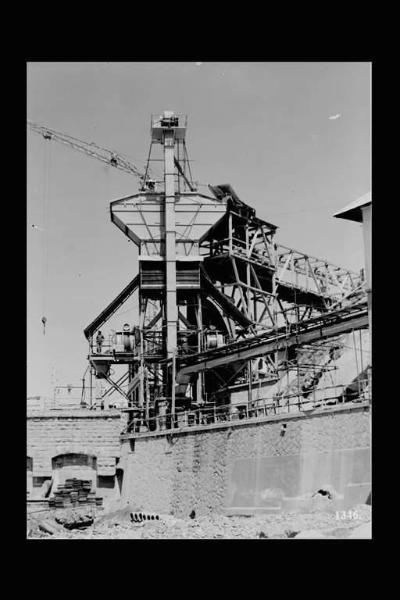 Società Edison - Lago d'Arno - Diga - Cantiere - Silos