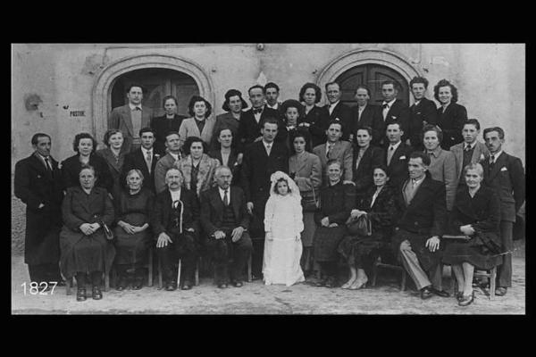 Matrimonio di Aldo Salvi e Carla Todeschini. Albergo Riposo di Berbenno.