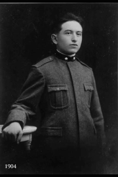 Ritratto di Carlo Filippi in divisa militare.