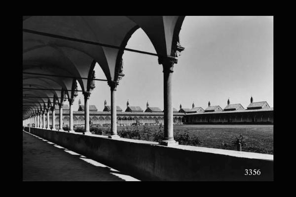 Certosa di Pavia. Chiostro e celle dei Certosini.