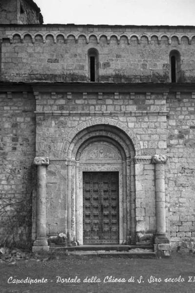 Capo di Ponte - Località Cemmo - Pieve di S. Siro - Portale