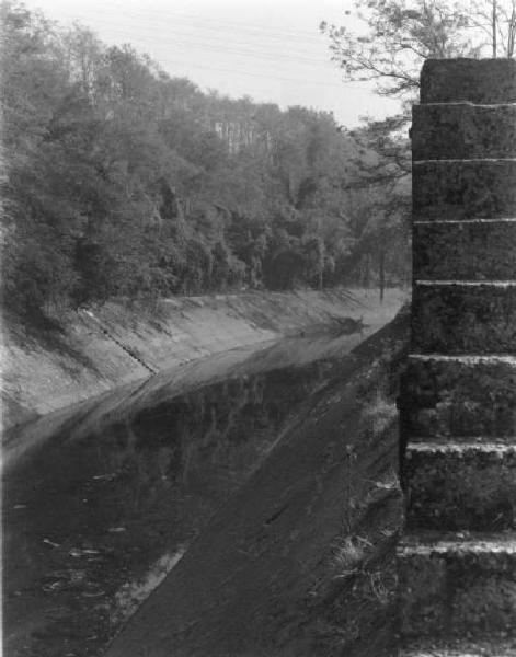 Canale Villoresi in secca - località Vizzola.